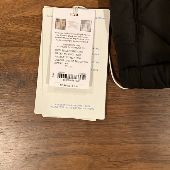 NWT - Burberry Reversible Check Vest - Picture 6 of 12